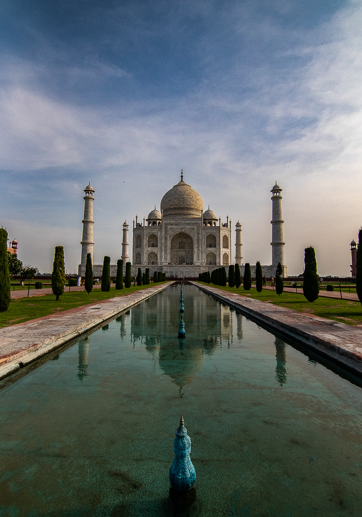 Vue sur le Taj Mahal en Inde