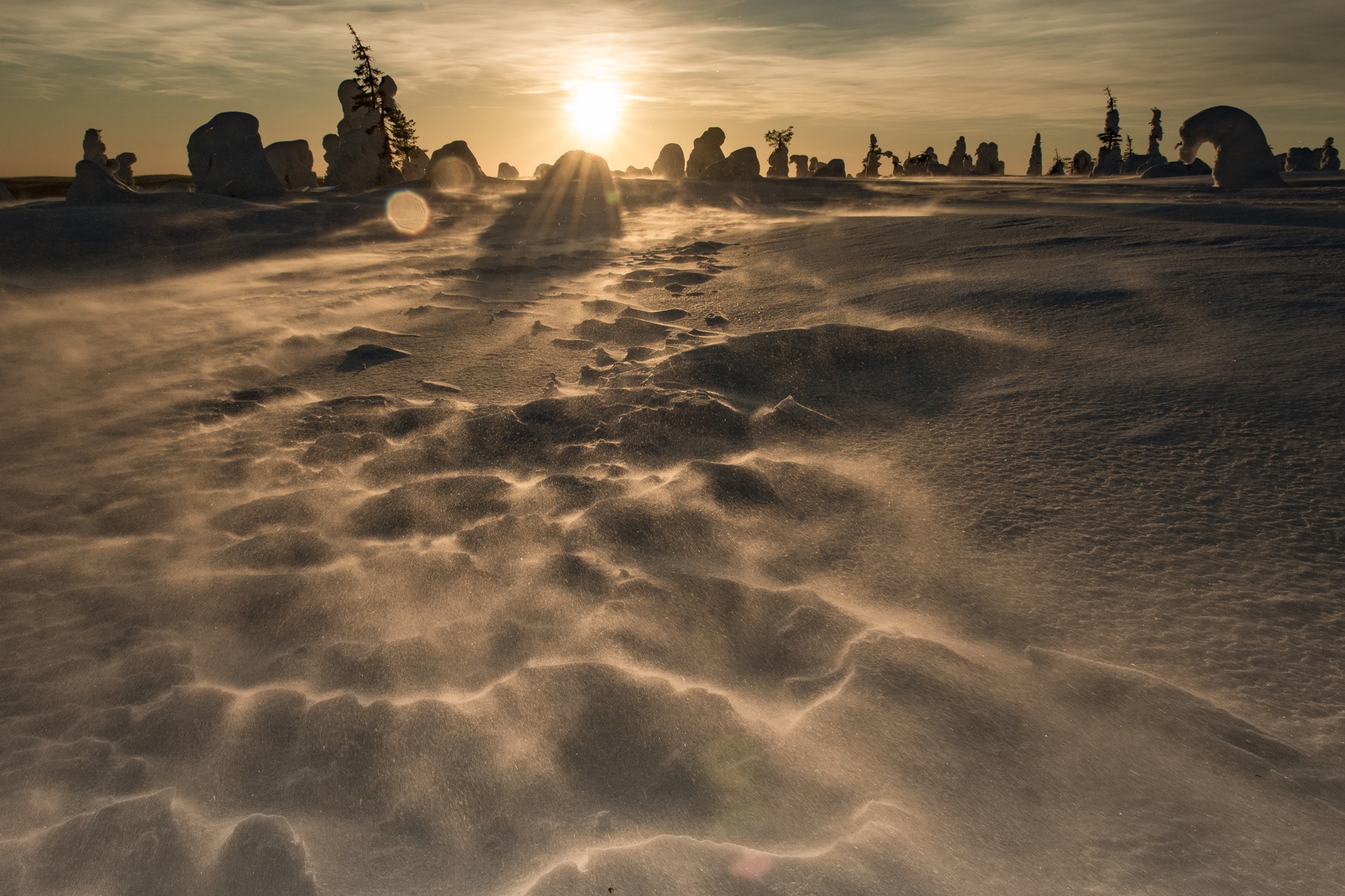 Paysages enneigés de Finlande